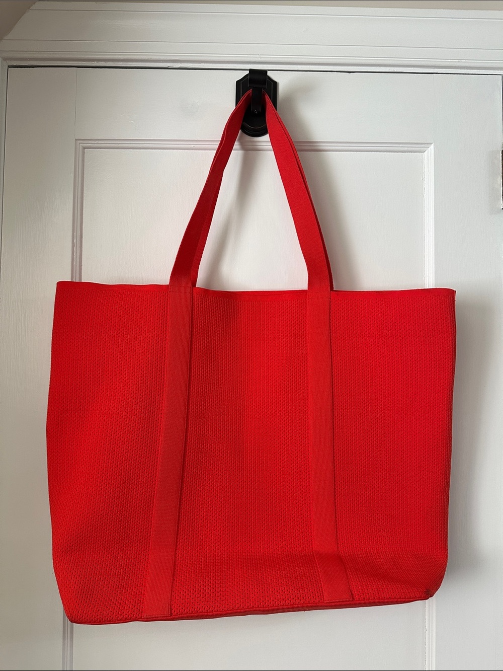 a new day Red Canvas Tote with Dual Shoulder Straps